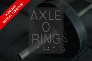Axle O Ring Display Font for Bold Craft Projects