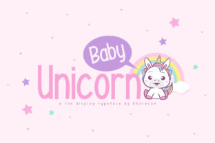 Baby Unicorn Font for Creative Web Projects