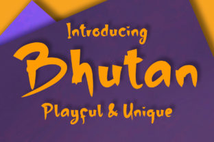 Bhutan Font Review: A Playful Display Typeface for Creative Projects