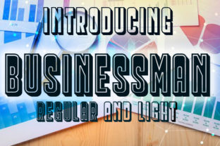 Businessman Font Review: A Retro 3D Typeface for Creative Branding