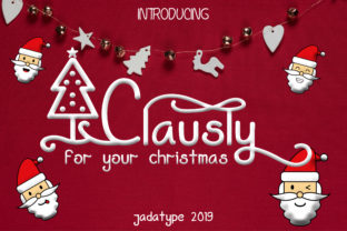 Clausly: A Festive Display Font for Holiday Design