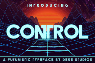 Control Font: A Futuristic Typeface for Creative Branding