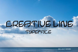 Creative Line Font for Bold and Elegant Display Typography