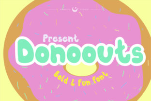 Donoouts Font Review: A Cheerful Display Typeface for Creative Projects