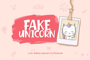 Fake Unicorn Font: A Bold Display Typeface for Editorial Creativity