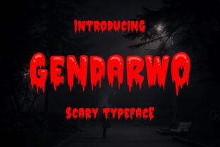 Gendarwo: A Spooky Display Font for Halloween and Horror Projects