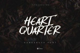 Heart Quarter Font for Bold, Modern Craft Projects