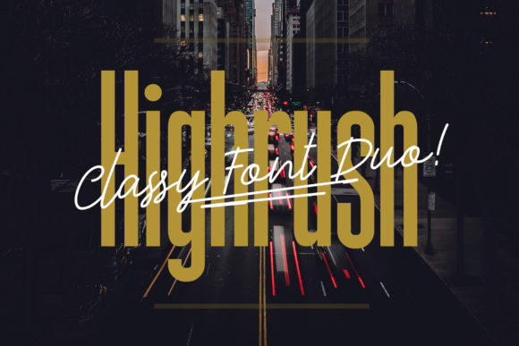 Highrush Duo: A Premium Font for Sophisticated Editorial Design