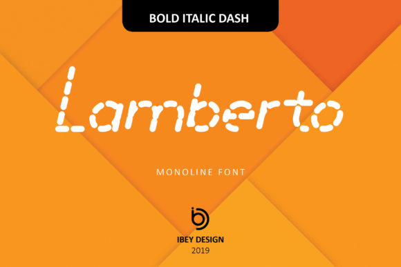 Lamberto Bold Italic Dash Font for Professional Branding and Marketing
