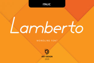 Lamberto Italic Font for Branding and Display Design