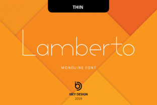Lamberto Thin Font: Bold, Contemporary Typography for Craft Projects
