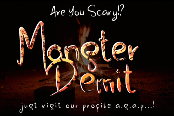 Monster Demit Font for Thrilling Editorial Designs