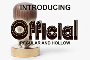 Official: A Retro Display Font for Editorial Design