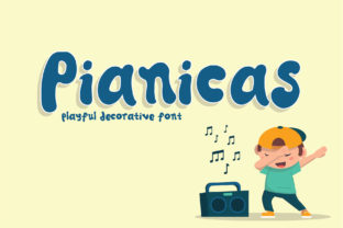 Pianicas Font for Kids-Themed Branding and Design Projects