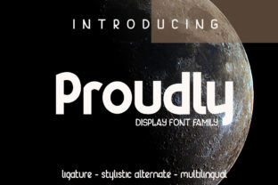Proudly Display Font for Modern Web Design