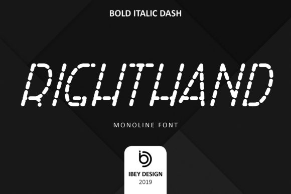 Right Hand Bold Italic Dash: A Modern Typeface for Editorial Design