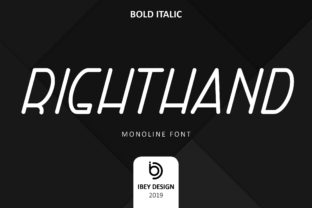 Right Hand Bold Italic Font for Modern Brand Campaigns