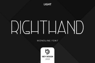 Right Hand Light: A Modern Font for Editorial Design
