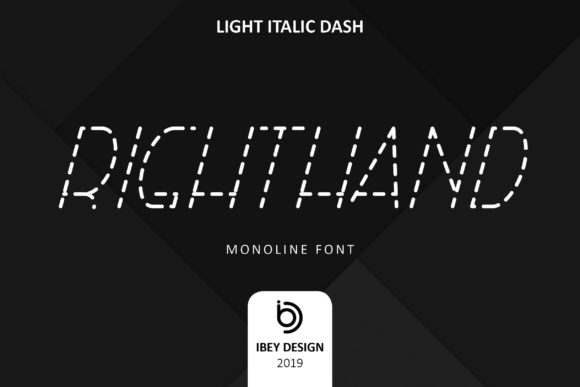 Right Hand Light Italic Dash: A Modern Typeface for Web Design