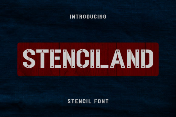 Stenciland Font for Bold Digital Branding and Display Typography