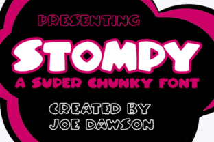 Stompy Font: A Playful Display Typeface for Craft Creators