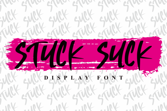 Stuck Suck Font for Creative Branding Projects