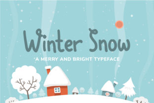 Winter Snow Font for Festive Design Projects